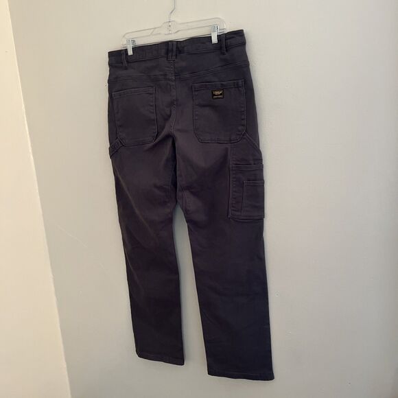 CATERPILLAR CAT Double Reinforced Knee Cargo Canvas Denim Work Pant, Gray- 36x32 - Picture 12 of 12